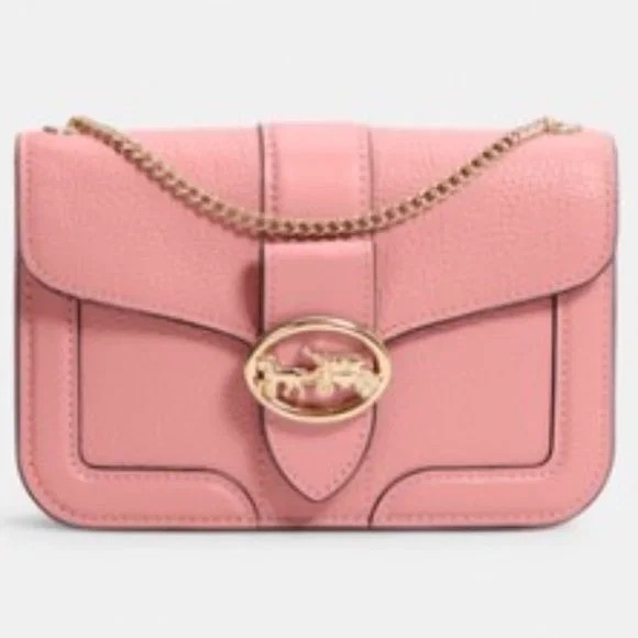 Coach Bags Coach Pink Leather Chain Crossbody Bag Poshmark
